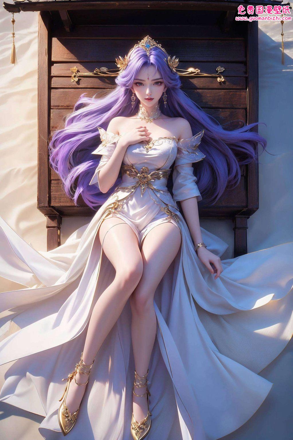 国漫女神天穹动态壁纸：AI图例精细角色，Win10专属古风壁纸