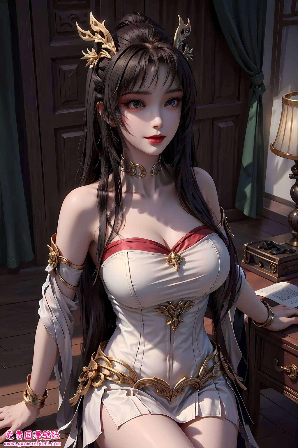 天狐仙子横屏图片高清壁纸——AI绘画参考素材，完美像素iPad背景图片集