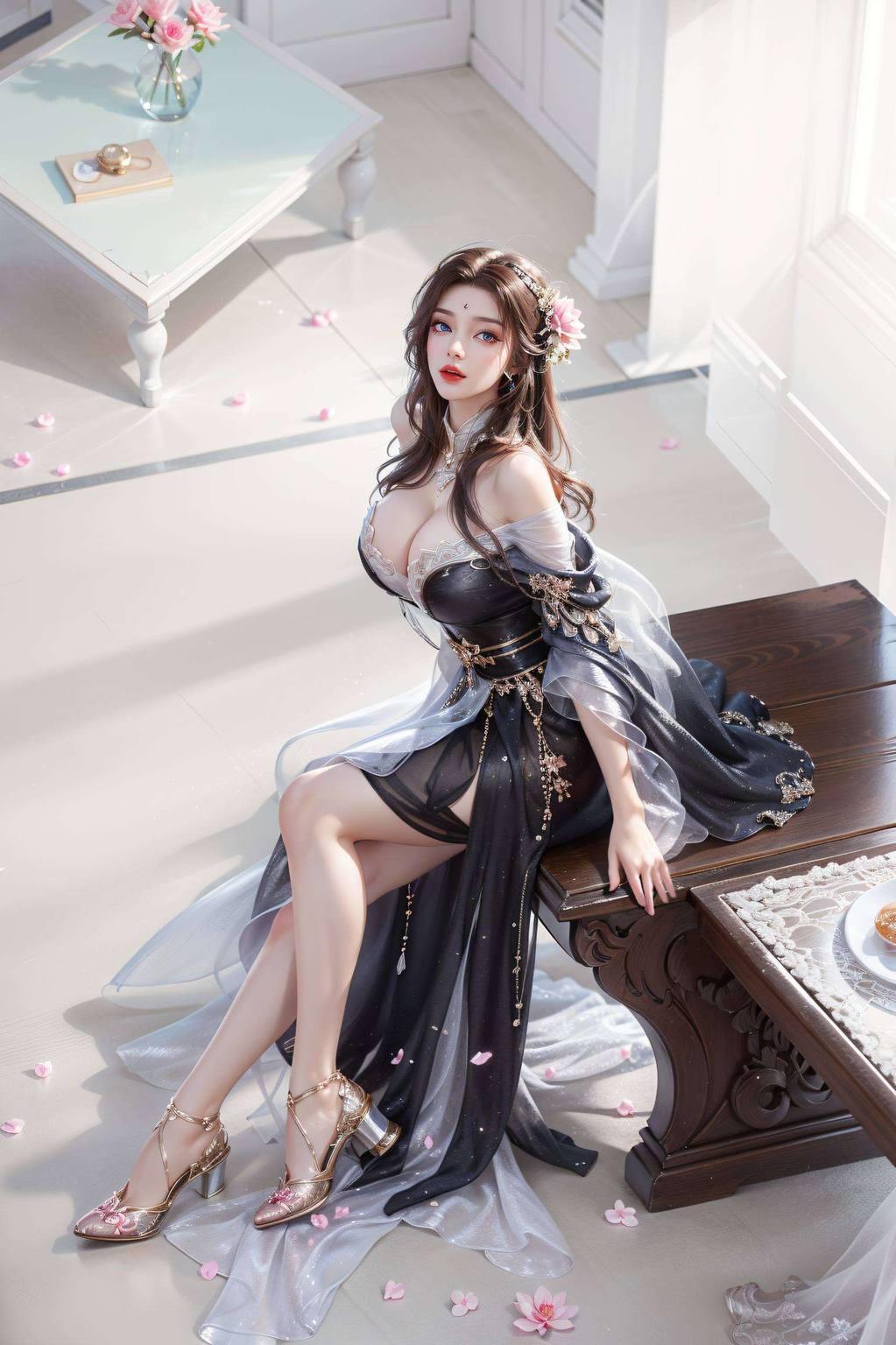 k超清壁纸月婵：AI图例精选，免费壁纸包，平板墙纸集锦