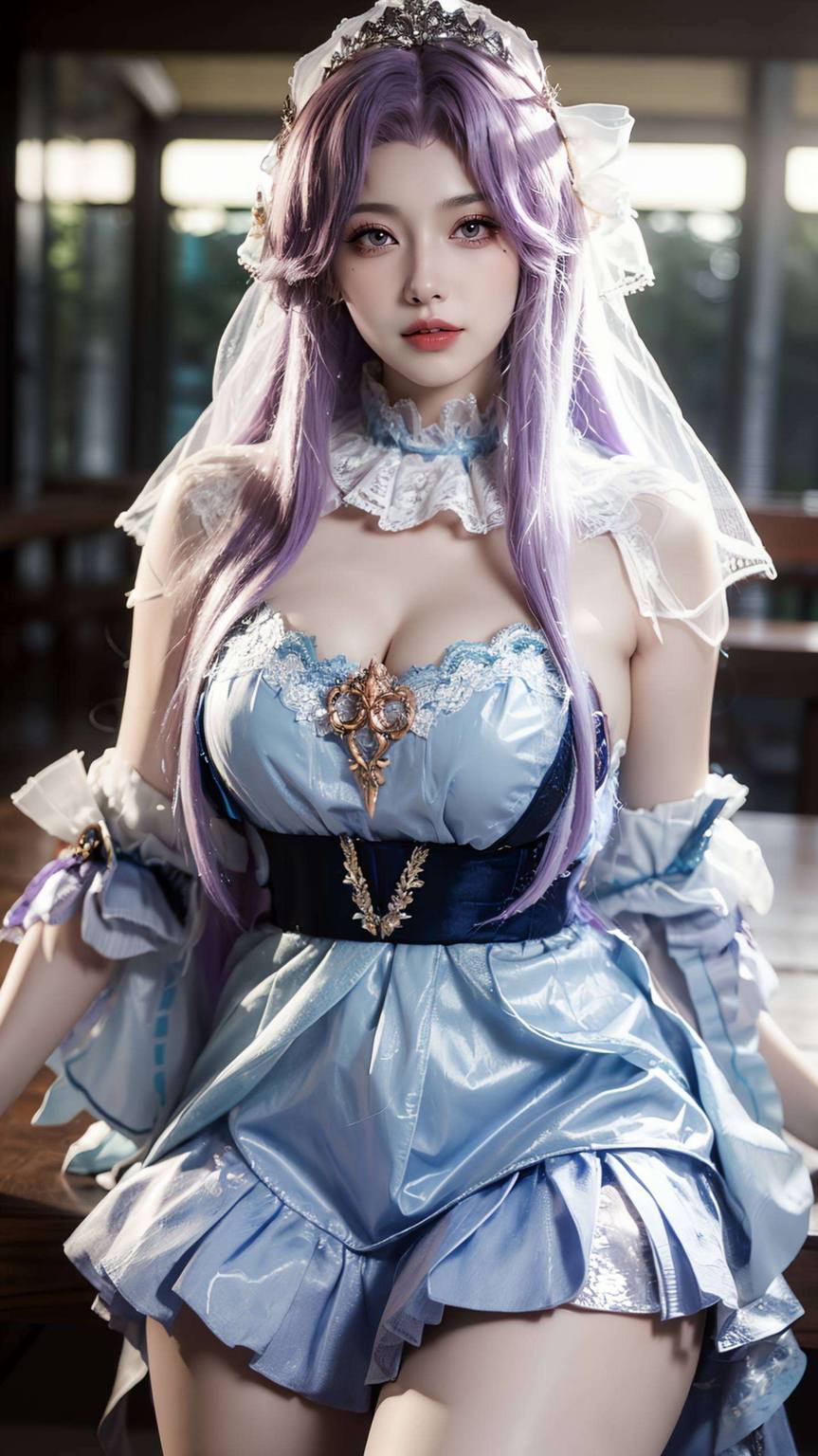 大乔花嫁头像高清壁纸：AI参考，壁纸护眼，平板粉色之选