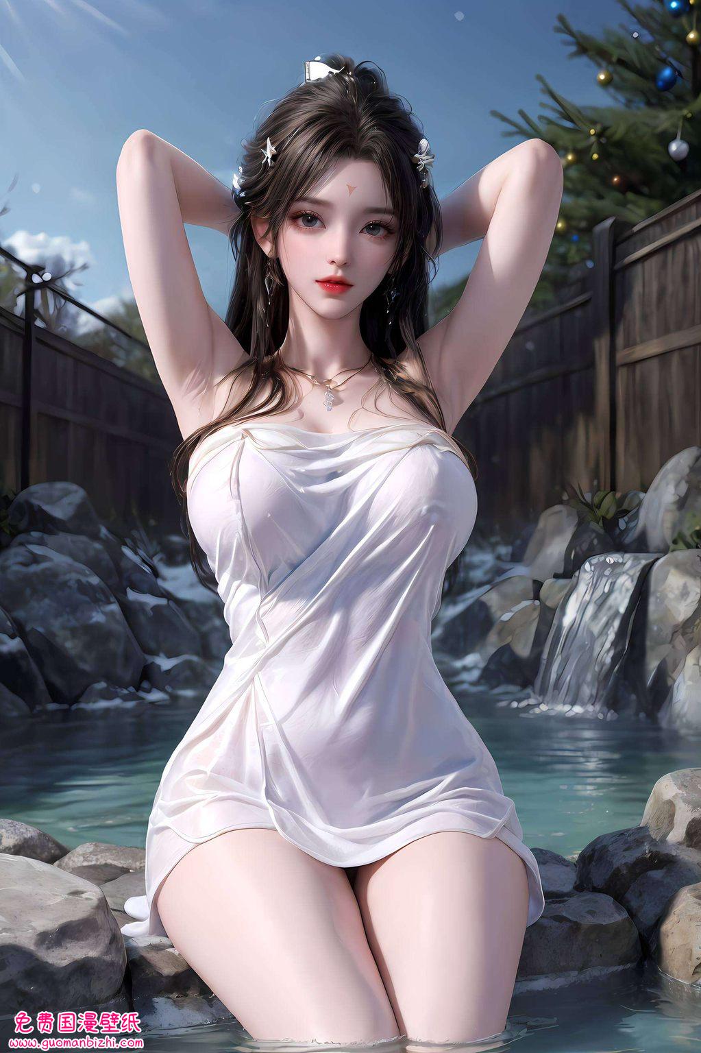 清漪高清壁纸集：女生绿衣风尚，免费下载，iPhone专属壁纸精选