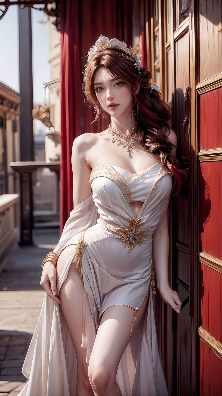 AIGC壁纸游戏壁纸：动漫火灵儿动态手机桌面装饰图