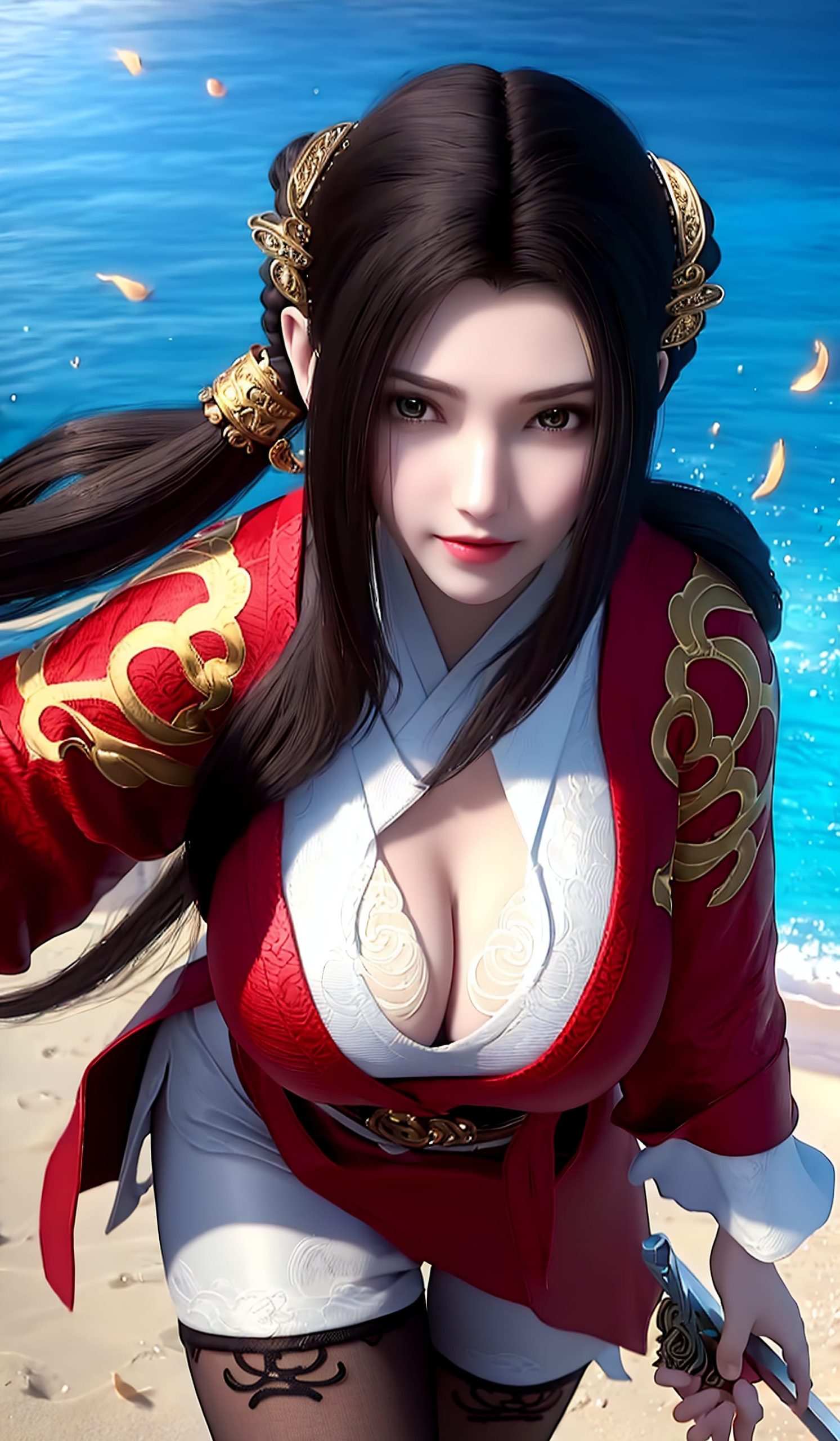 石昊的开始,先敬一个秦怡宁壁纸包,红色旗袍风格