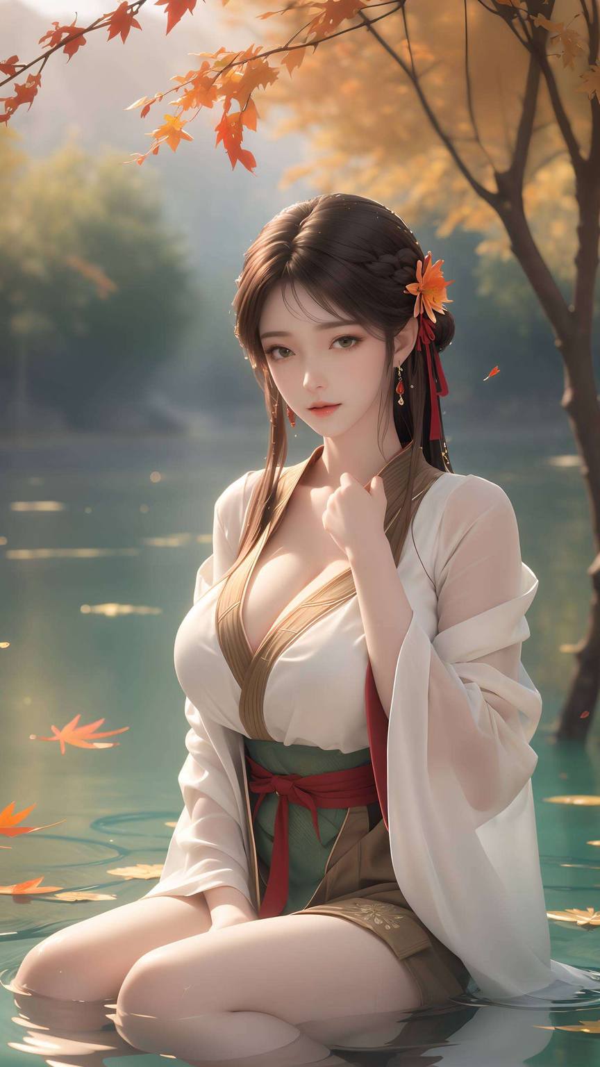 火灵儿最新高清：AI绘画&护眼壁纸，Win10宽屏壁纸集