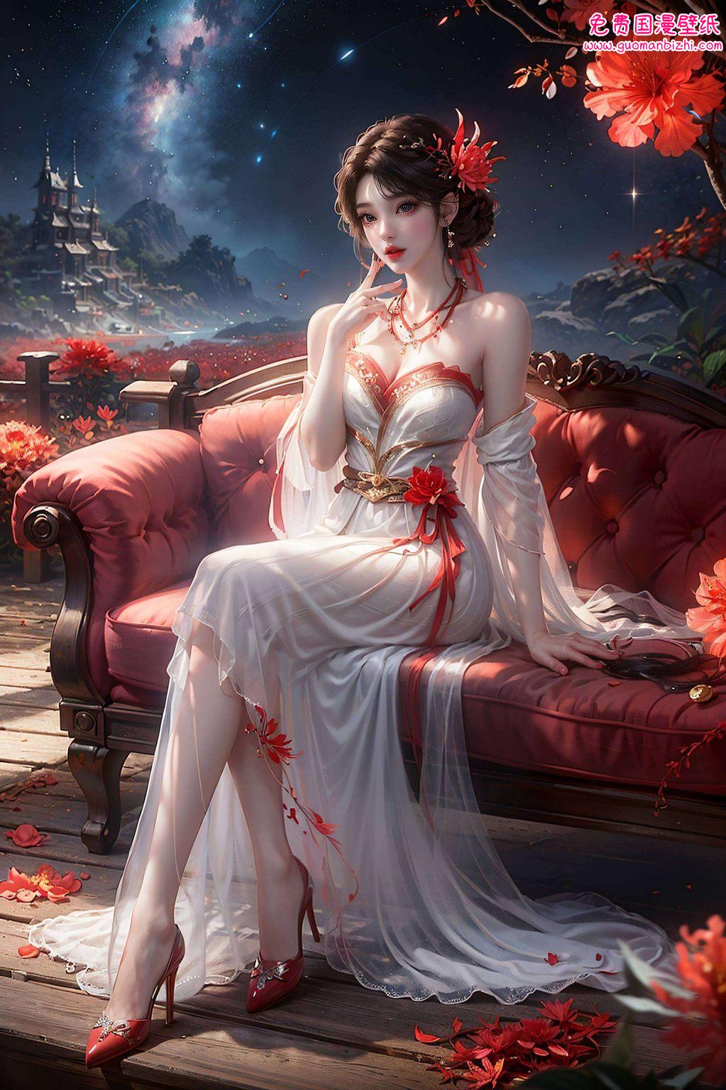 AI壁纸AIGC免费壁纸包——黑暗火灵儿手机桌面壁纸大全