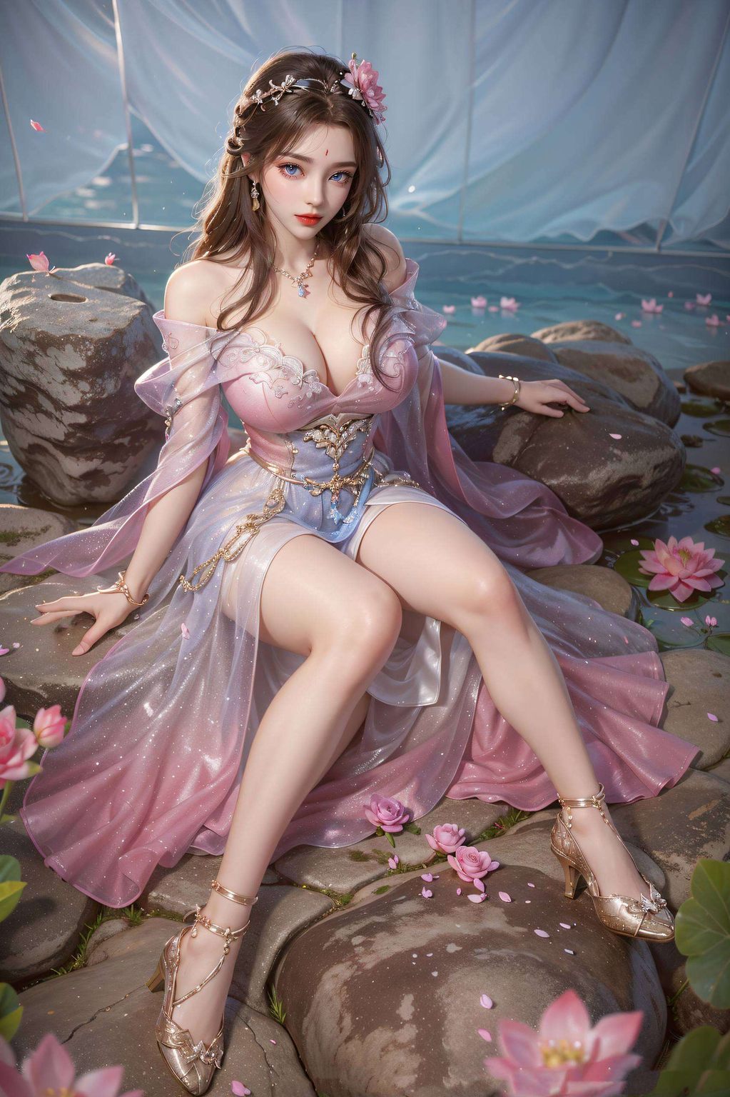 AIGC素材免费壁纸下载——月婵云曦柳神安卓1920×1080高清壁纸 AIGC素材免费壁纸下载——月婵云曦柳神安卓1920×1080高清壁纸