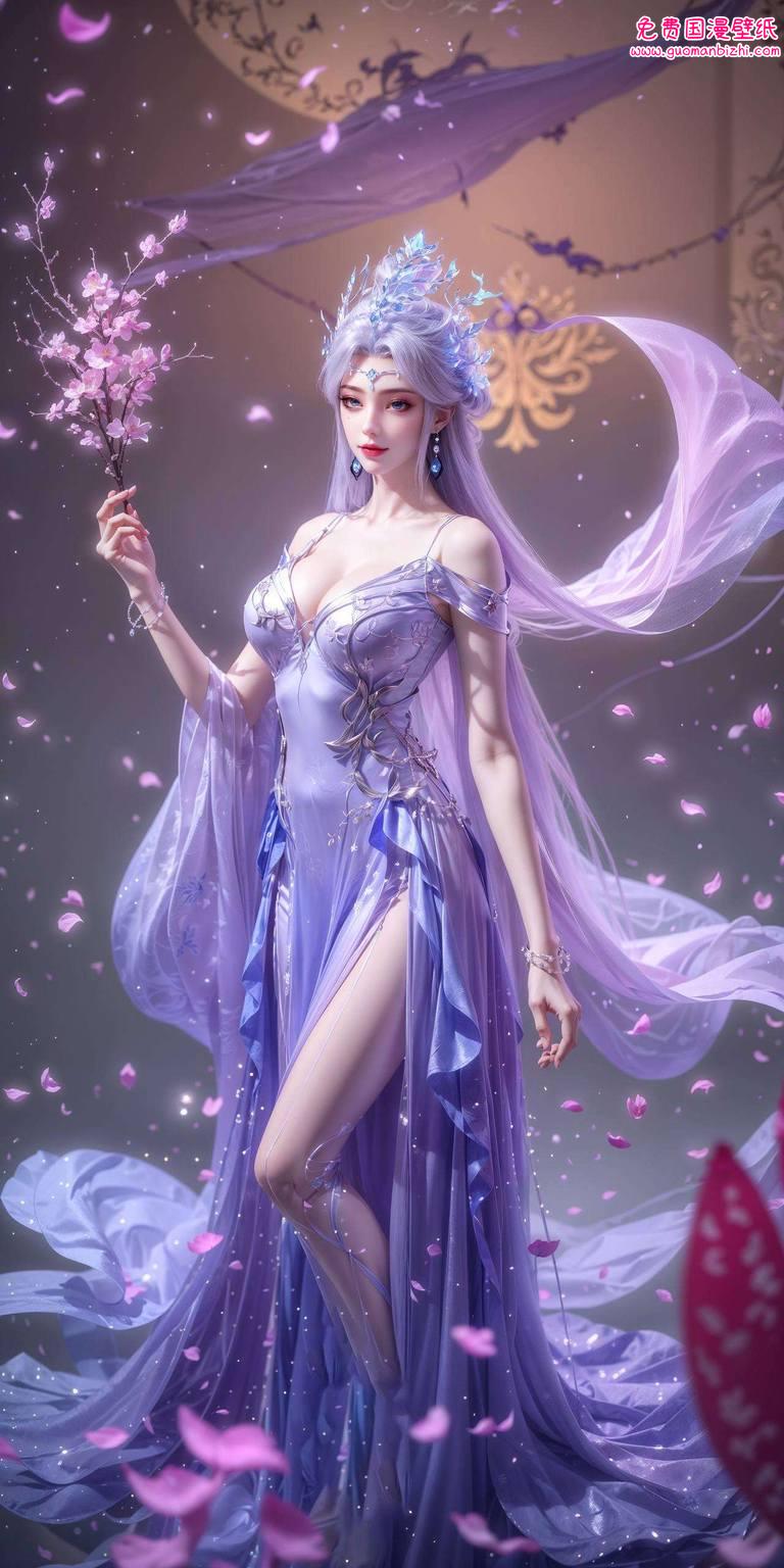 罗征与宁雨蝶：AI绘画壁纸，二次元壁纸，平板锁屏壁纸里的婚姻画卷。