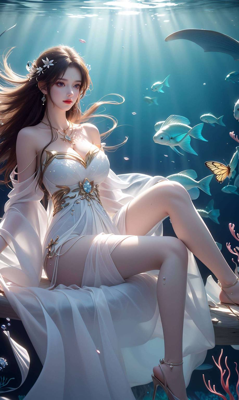 清漪上界：AI绘画参考素材，护眼壁纸，电脑锁屏壁纸4k集锦