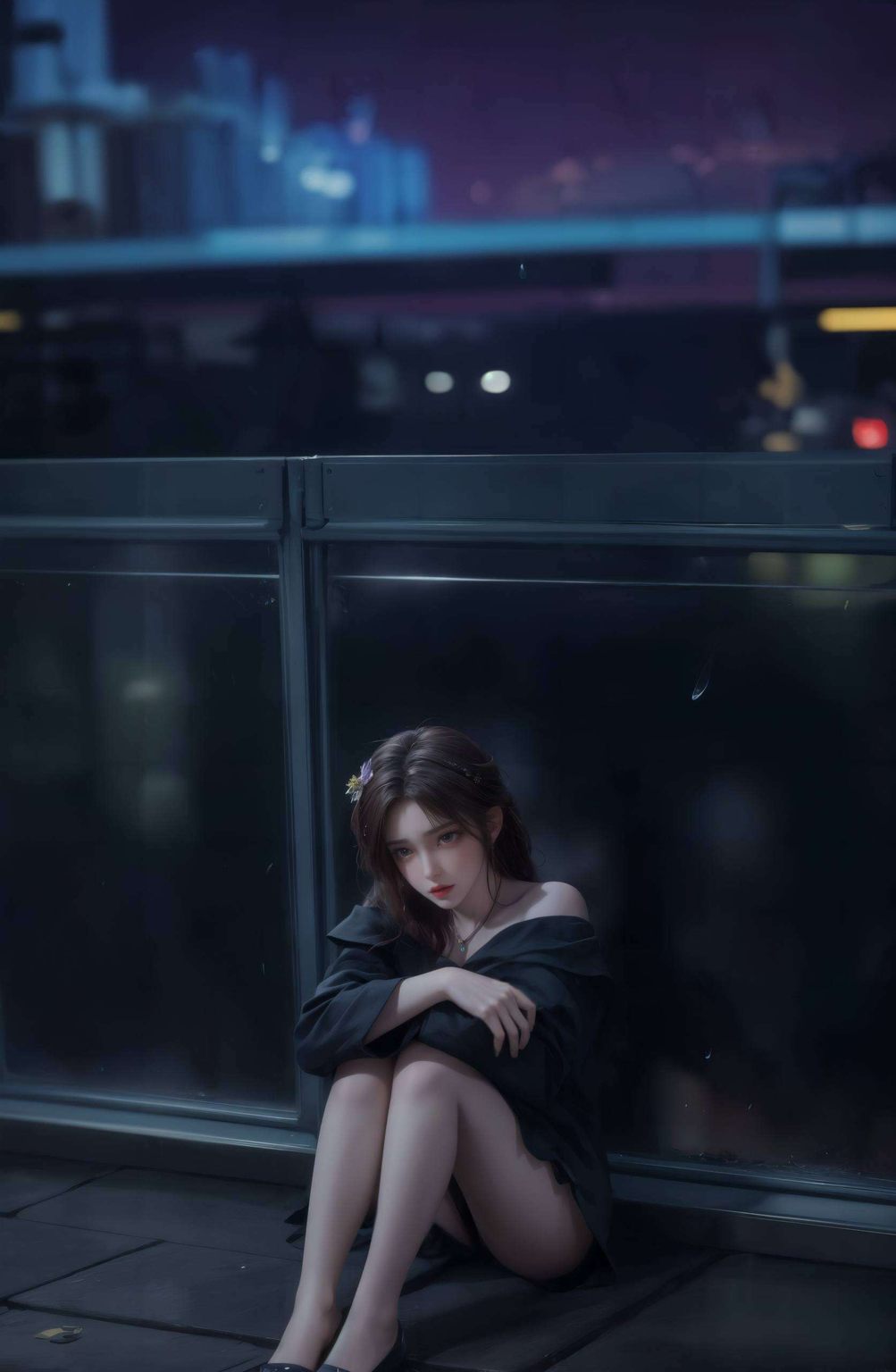 国漫女神ai壁纸火灵儿：AIGC精细角色，苹果古风漫画壁纸新篇