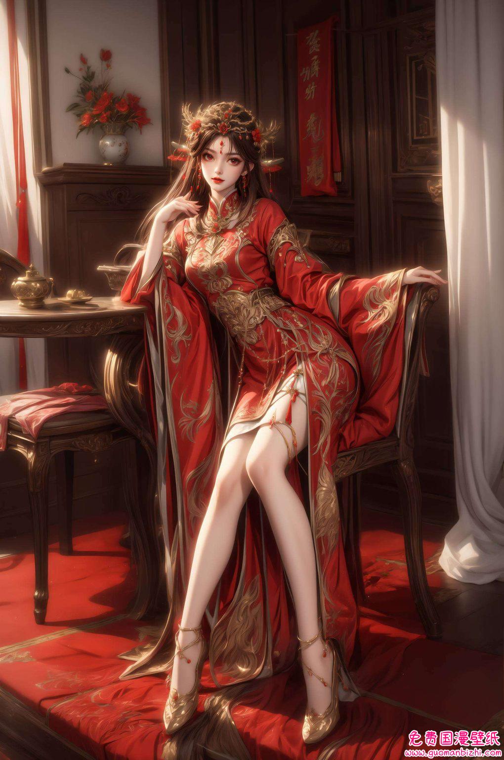 AI绘画之火灵儿新形象，参考作品壁纸，护眼iPhone宽屏壁纸集