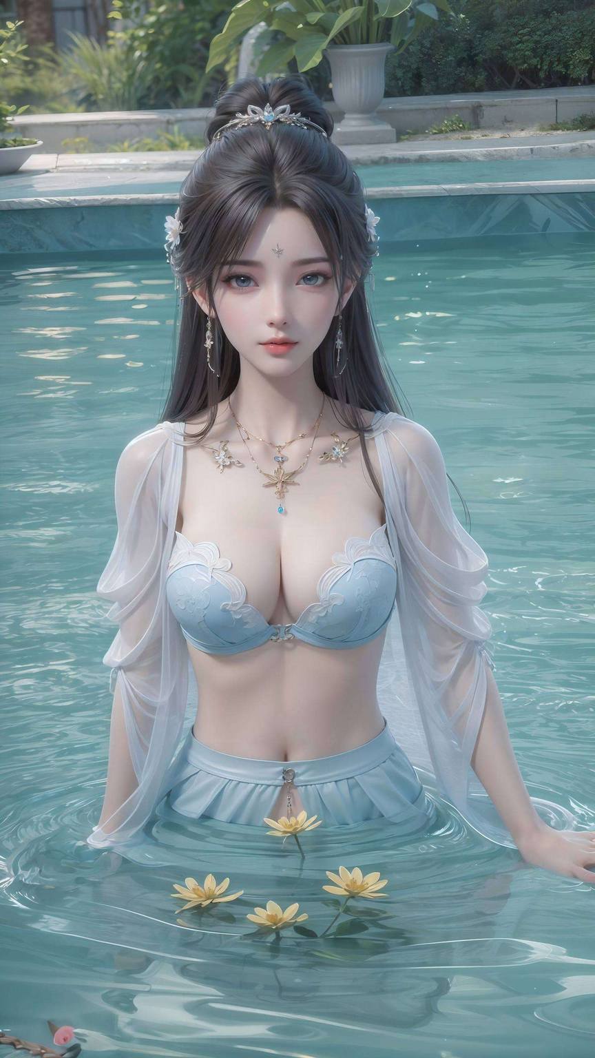 清漪双拼高清壁纸：AI范例×游戏壁纸×平板漫画壁纸精选