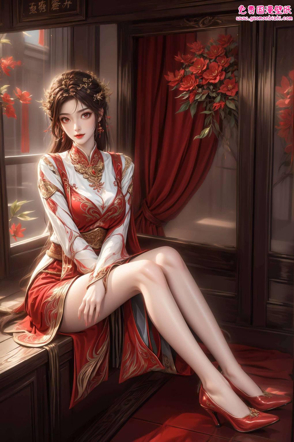 动态壁纸完美世界火灵儿：AI图片极简壁纸，手机古风漫画壁纸集