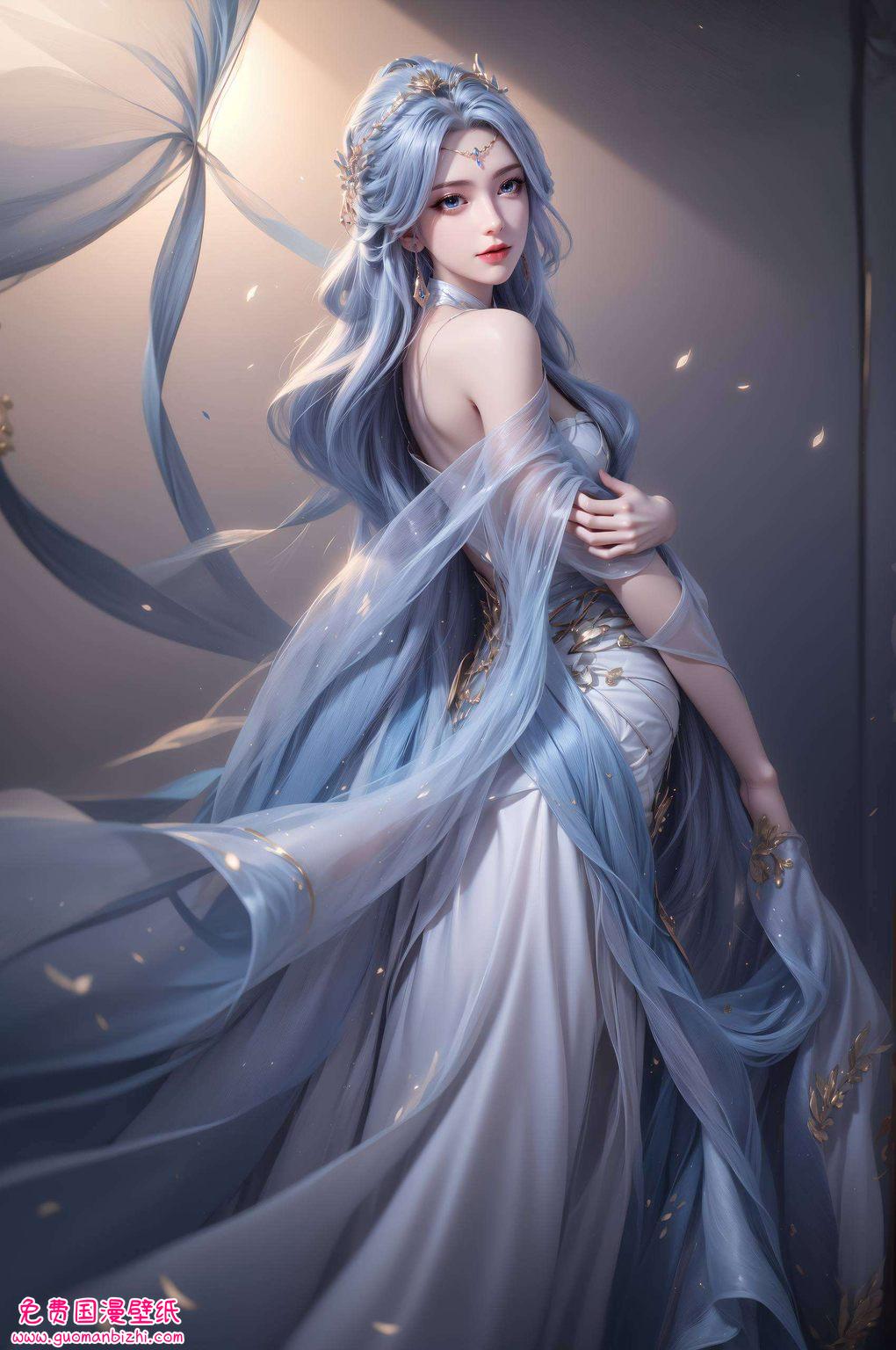 AI绘画动漫壁纸集：平板简洁壁纸，宁雨蝶初吻特辑