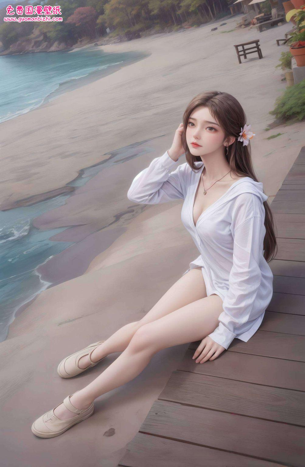 云曦清漪火灵儿同框，AI图例精细角色，PC锁屏壁纸惊艳亮相