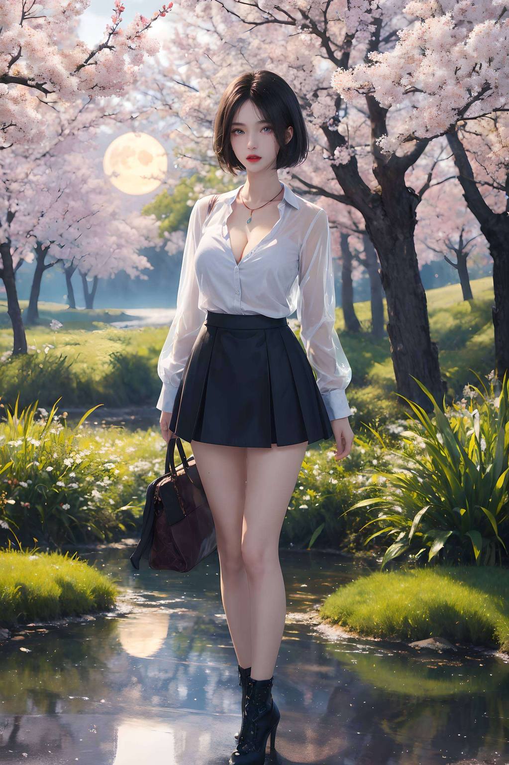 AIGC壁纸·二次元壁纸：老李与姬如雪剑的电脑桌面图片集