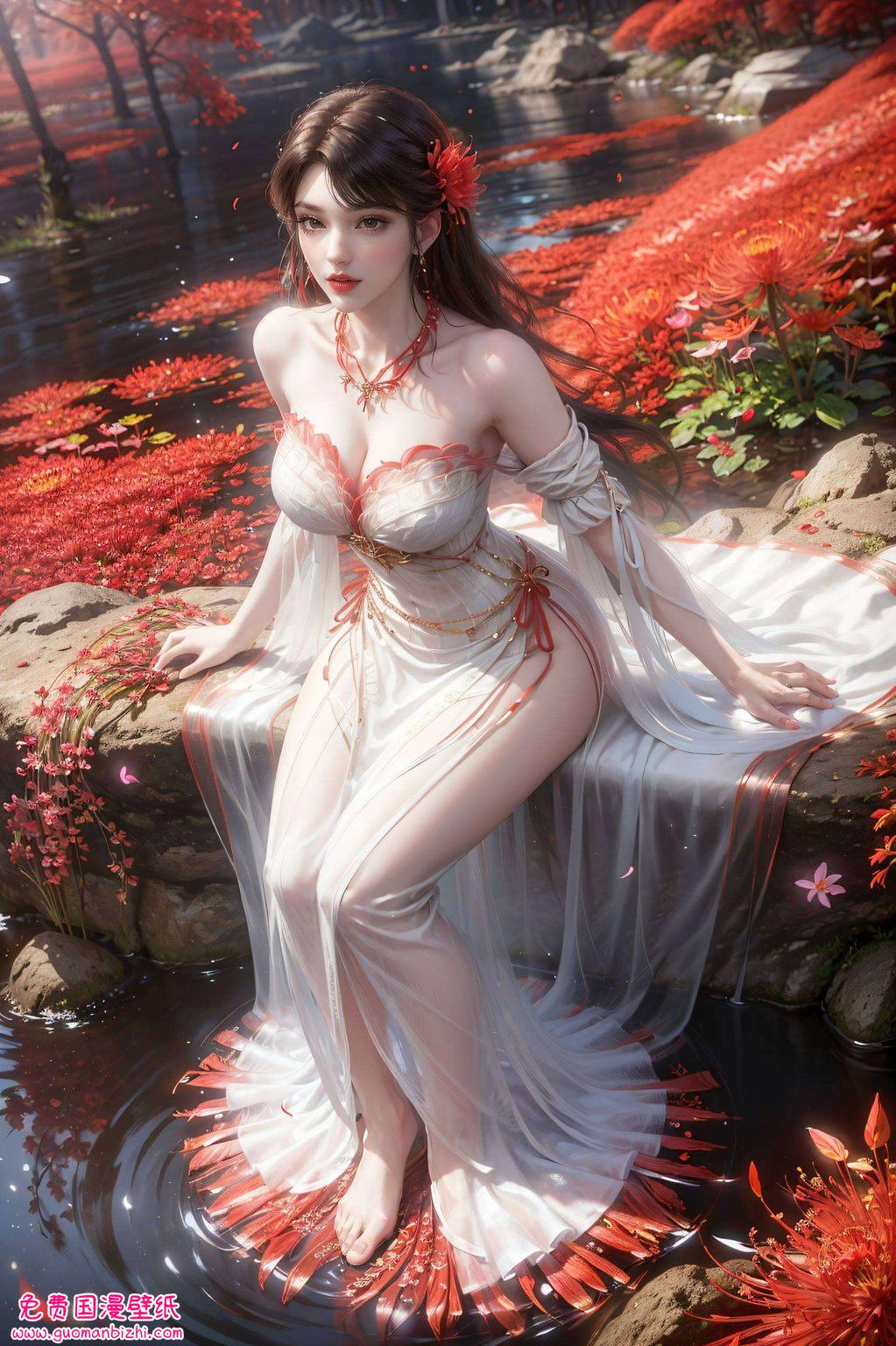 AI生成壁纸：完美像素，平板可爱，火灵儿4K完美世界壁纸