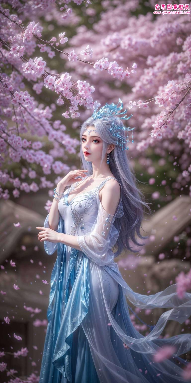 宁雨蝶竖屏动态壁纸：AI素材二次元壁纸，平板桌面背景新选择