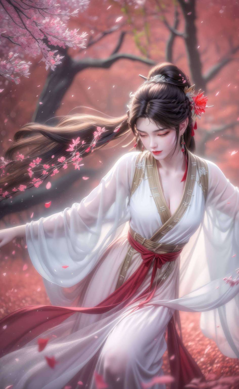 火灵儿火桑林：AI图片模型免费壁纸合集，安卓唯美手机壁纸精选