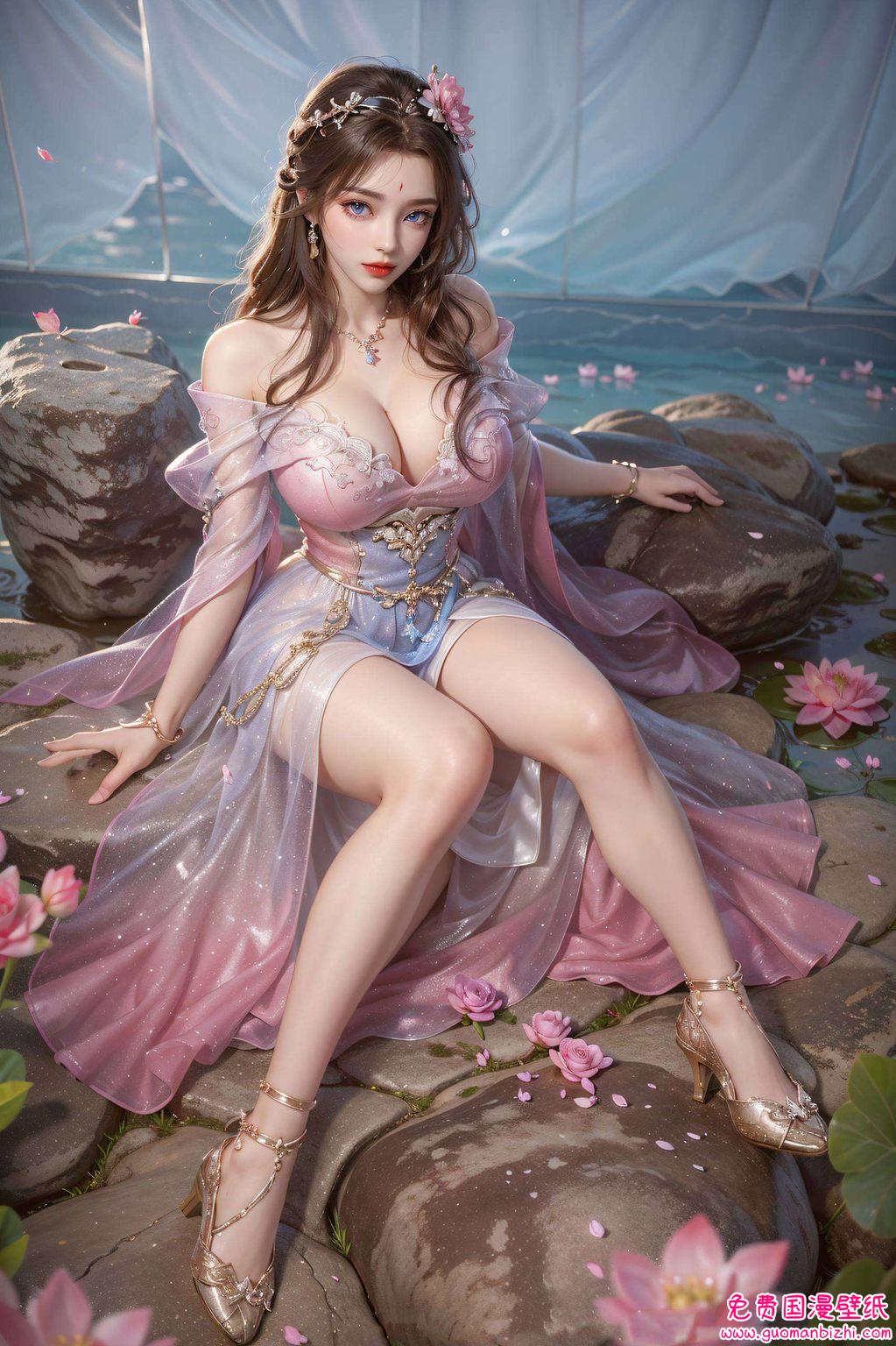 月婵正脸高清壁纸图片——AI素材动漫壁纸，苹果桌面主题精选