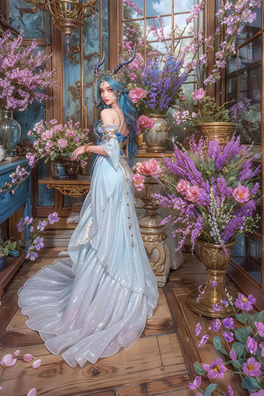 完美世界龙女王特写游戏壁纸平板锁屏壁纸