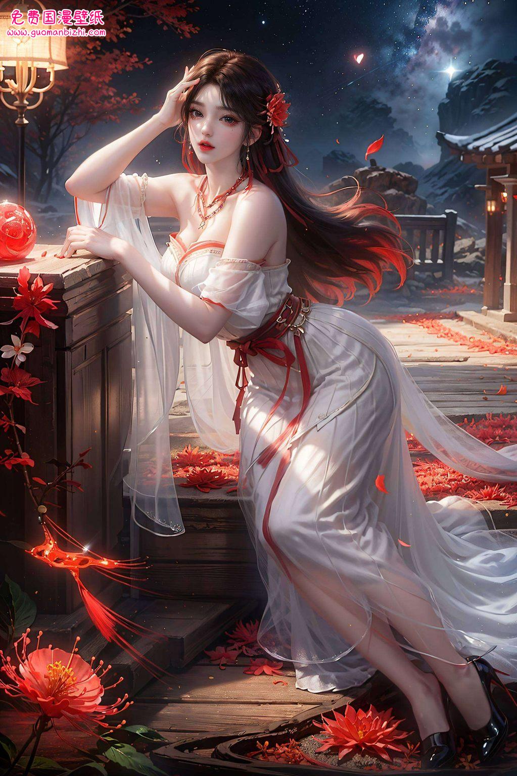 AI绘画AIGC精细角色苹果桌面主题：火灵儿涅槃动态壁纸高清集锦