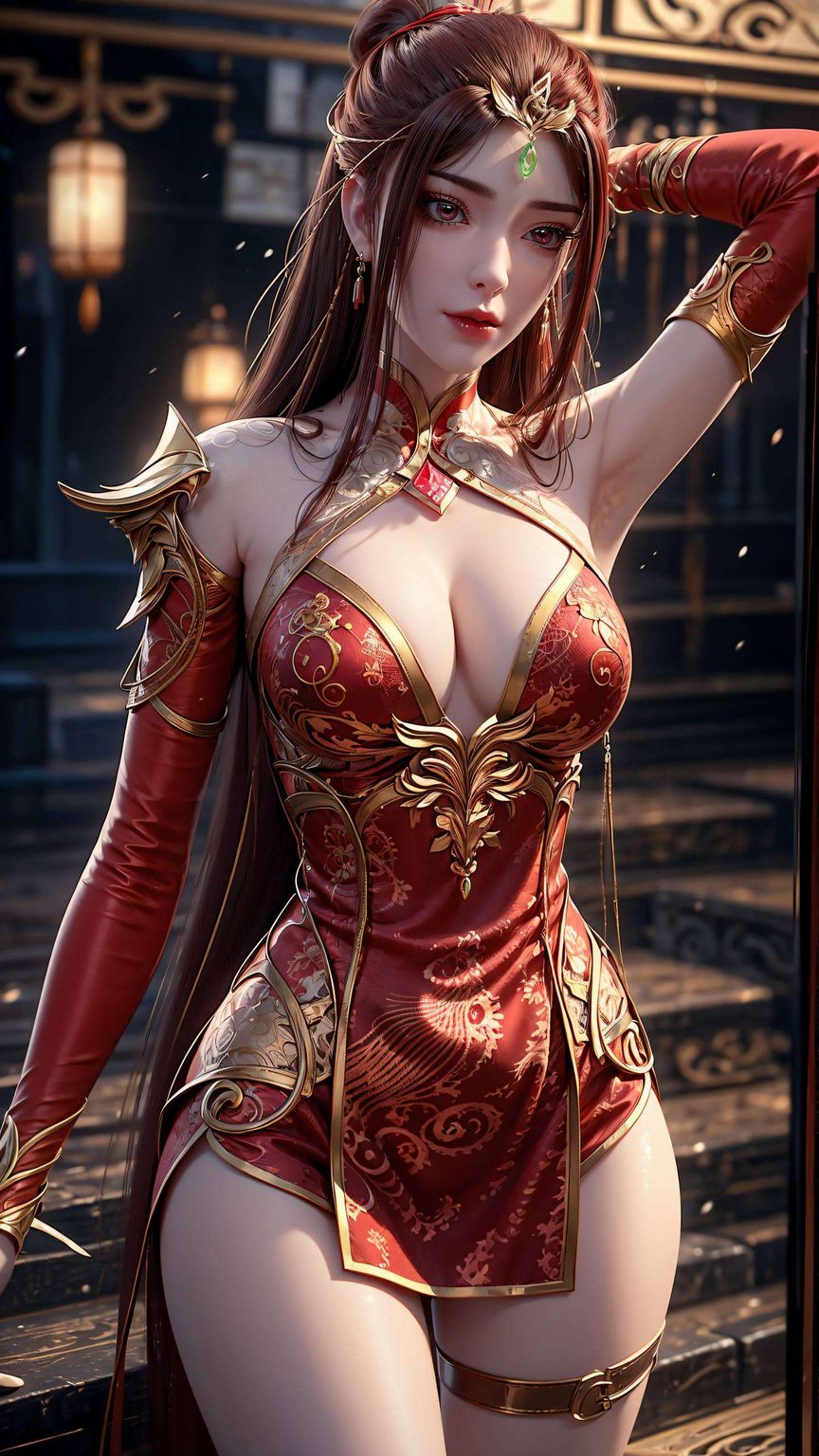 红凰之韵：AI图例AIGC免费壁纸，古香古色Win10壁纸下载