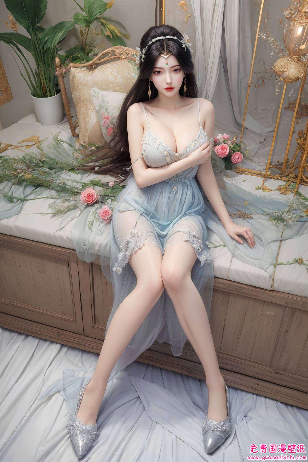 AI古风旗袍壁纸：手机专享，免费高清图片素材分享大全