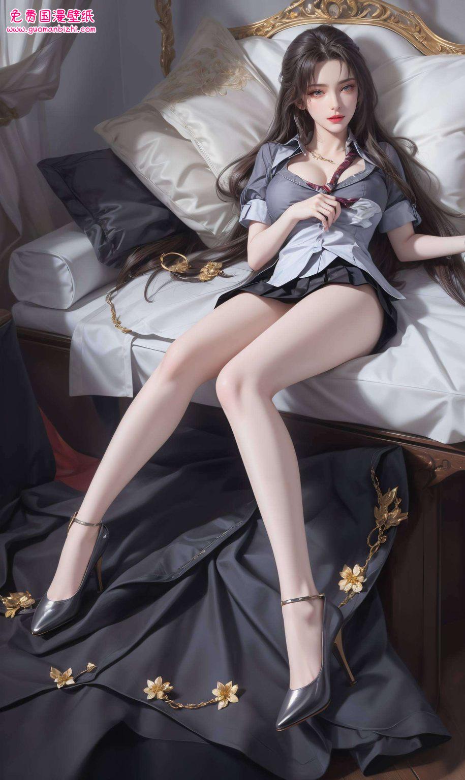 天狐仙子完美世界：AI创作AIGC免费壁纸分享，苹果粉色浪漫仙境