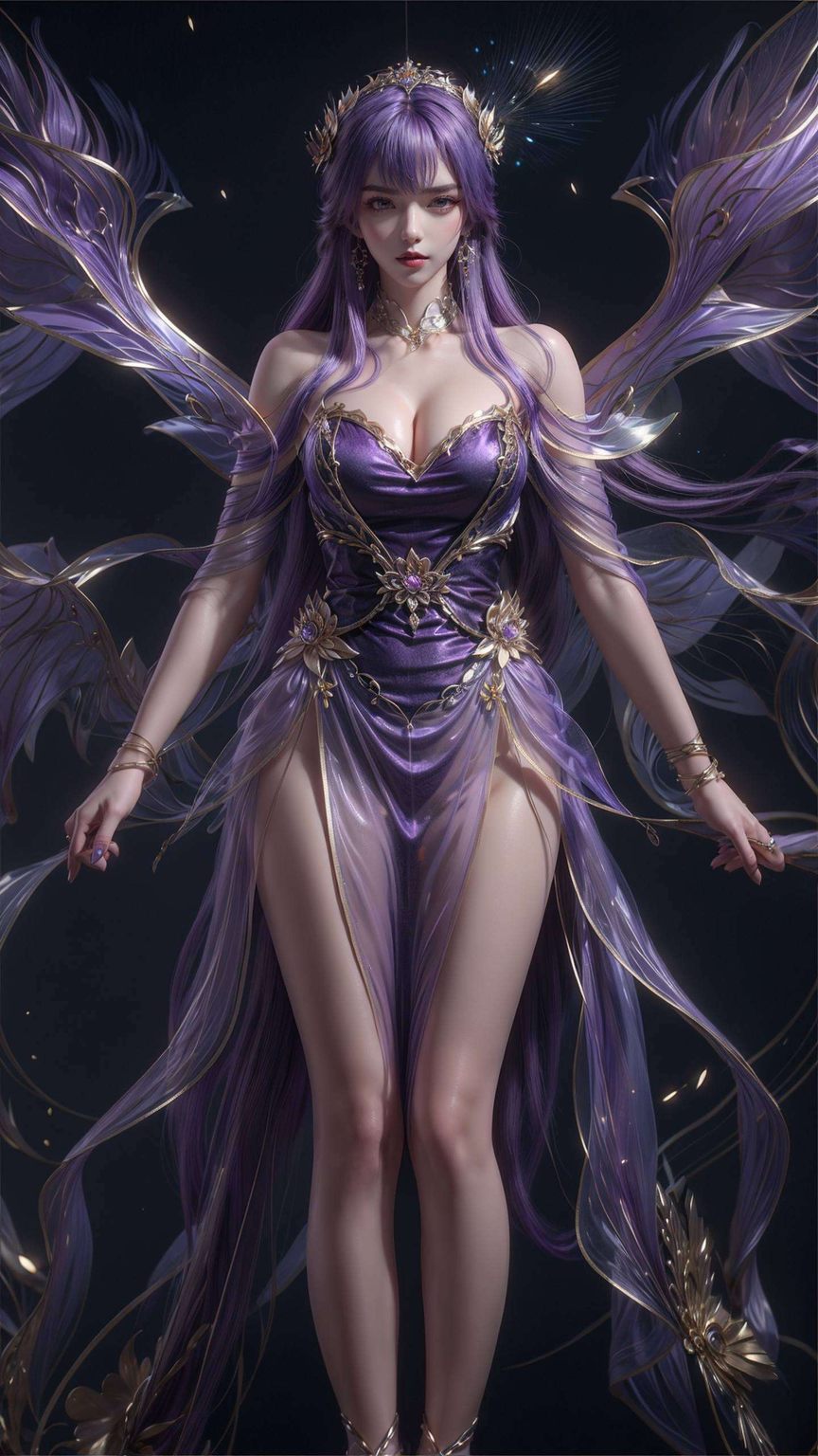 AI壁纸AIGC免费壁纸秀：国漫女神天穹动态电脑潮图壁纸下载