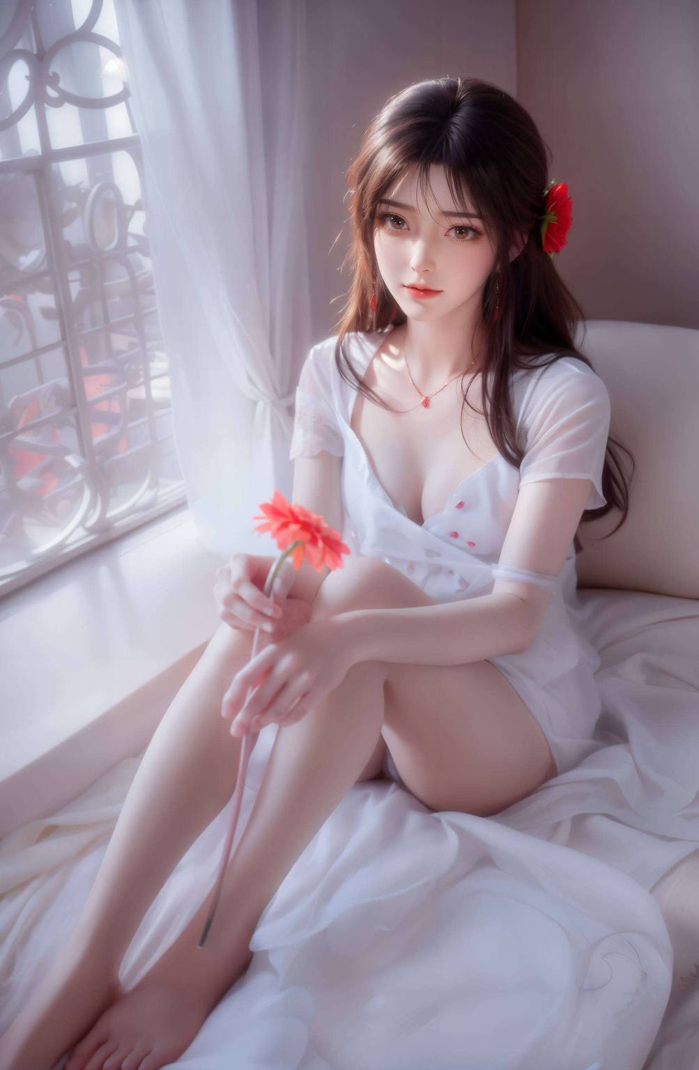 石昊火灵儿黑化高清壁纸：伤感免费壁纸分享，手机古香古色韵味。