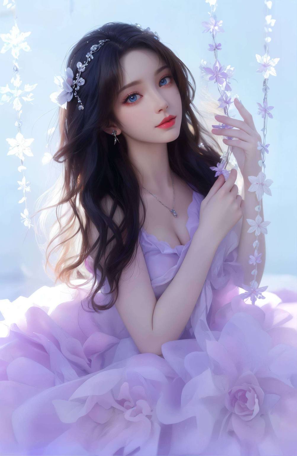 天狐仙子正脸壁纸：AI图片免费壁纸秀，电脑背景图片精选集