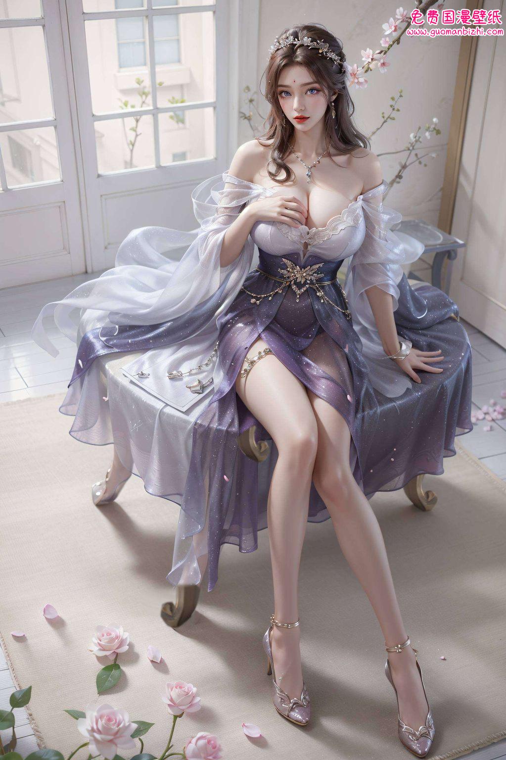 k高清精细角色电脑桌面壁纸：月婵绝美动态映像