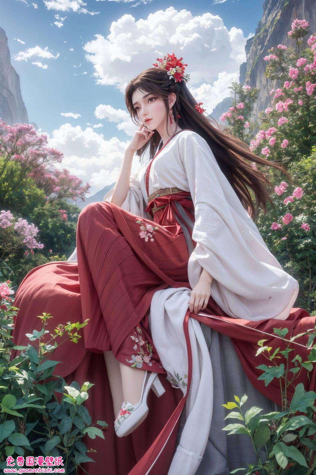 高品质作品火灵儿红衣高清壁纸：动漫与手机壁纸的完美融合