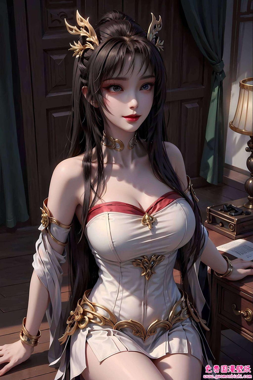 天狐仙子黄化壁纸高清：AI素材集锦，游戏与平板潮图壁纸盛宴