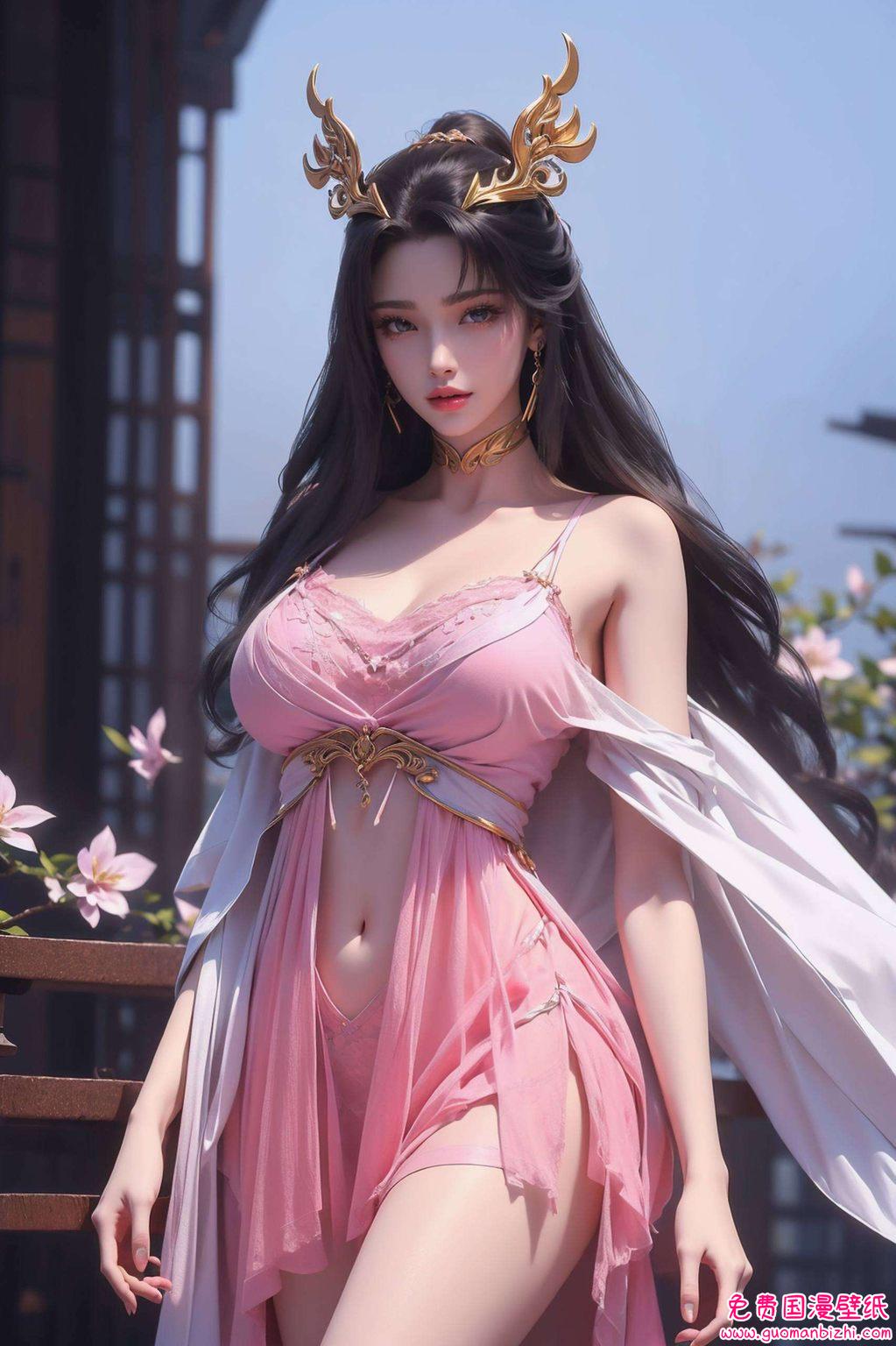 天狐仙子正脸壁纸集：AI素材精选，免费壁纸秀，Win10宽屏壁纸盛宴