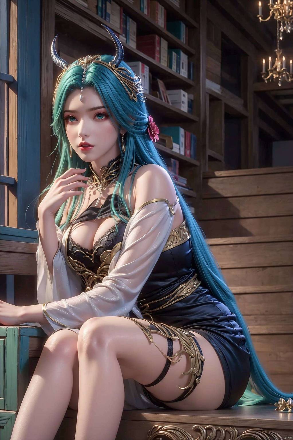 斗破苍穹小龙女李若彤：AI图例AIGC护眼壁纸，电脑桌面装饰图集锦