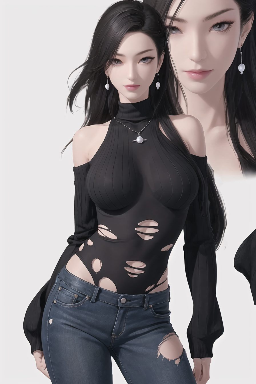 AI绘画参考素材：护眼壁纸，iPad潮图壁纸，潮女妖睡衣高清视觉