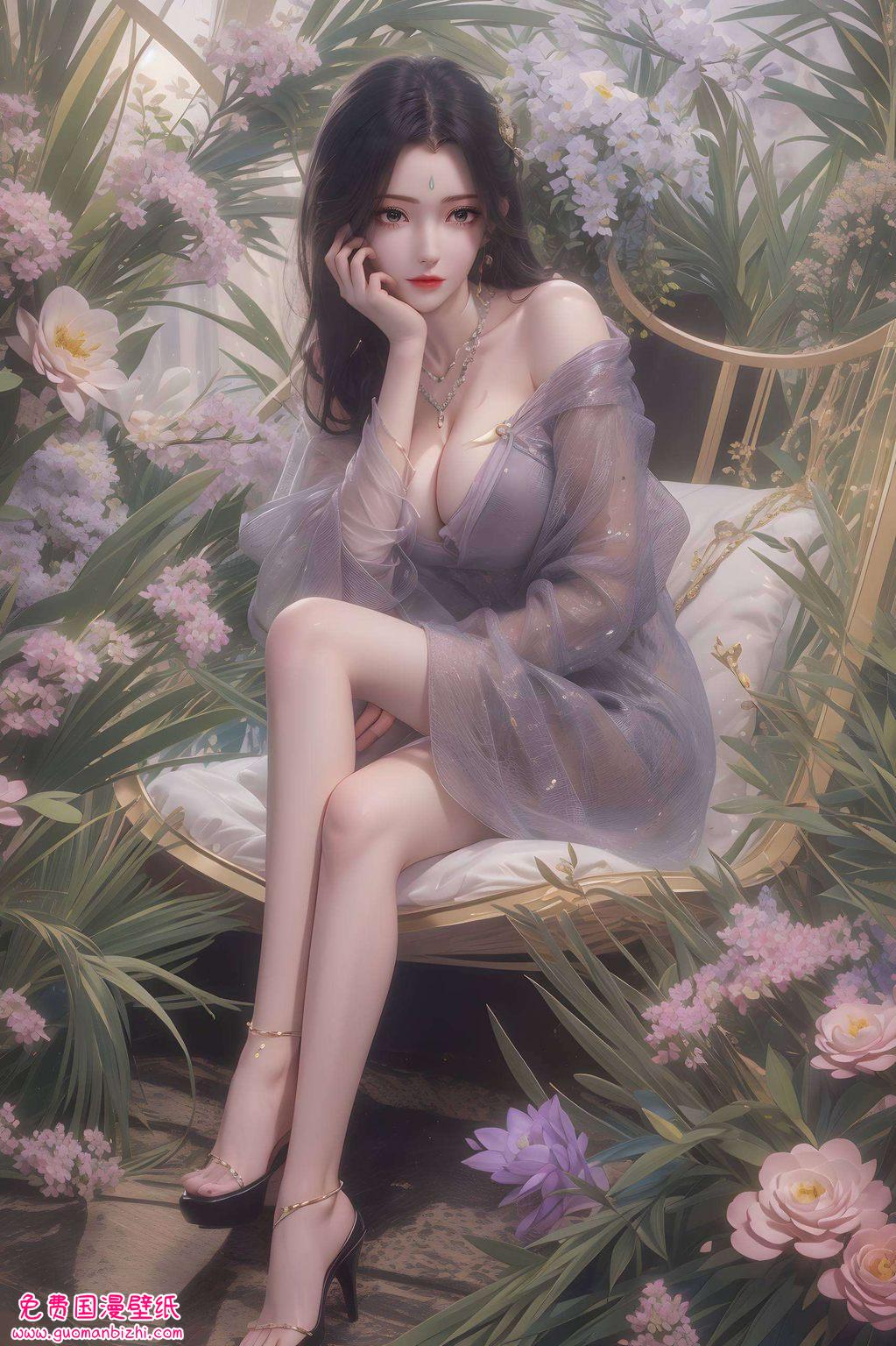 AI古风旗袍壁纸：手机专享，免费高清图片素材分享大全