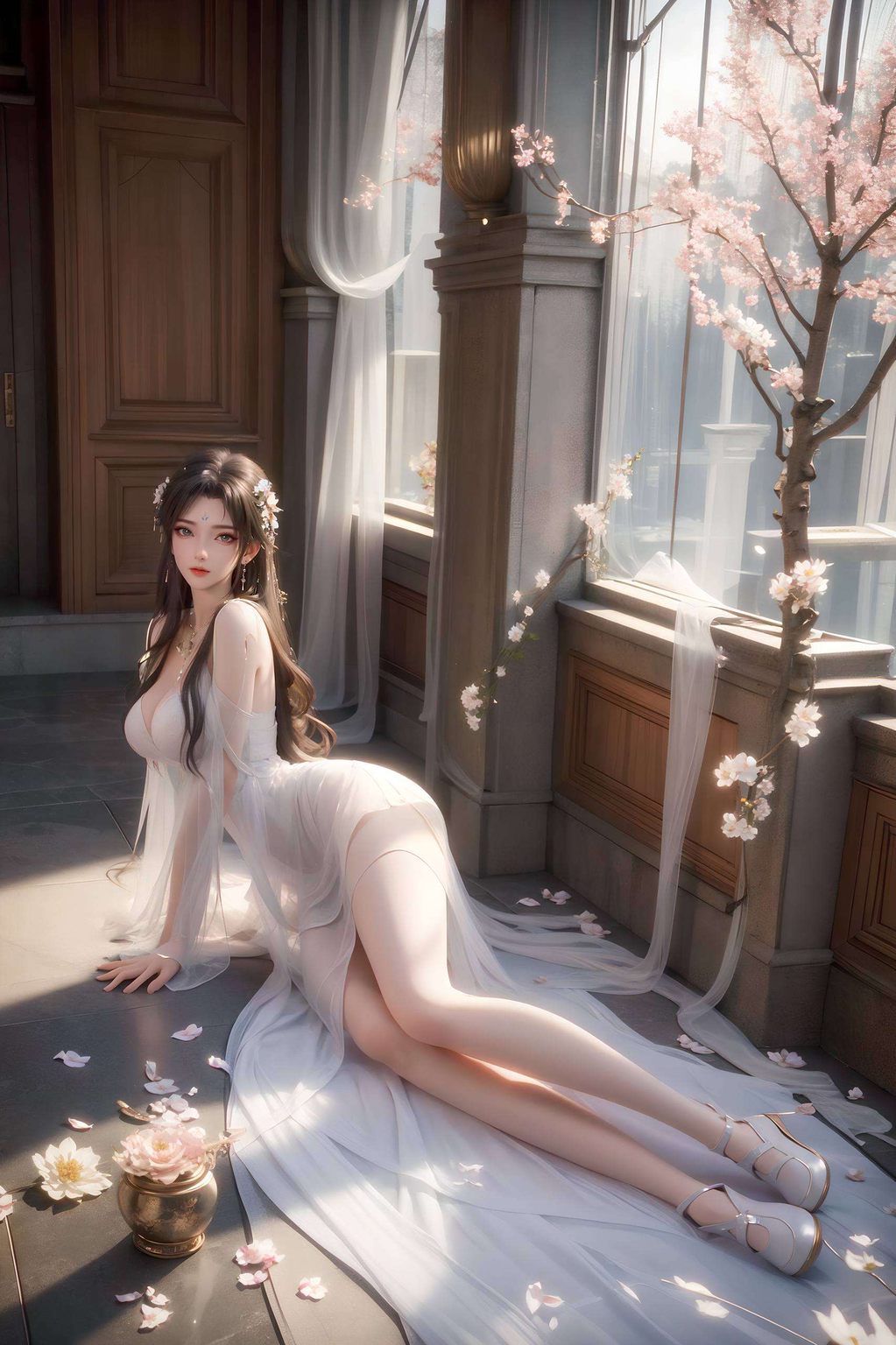 云曦火灵儿清漪：AI生成壁纸，完美像素，iPhone简洁风壁纸集