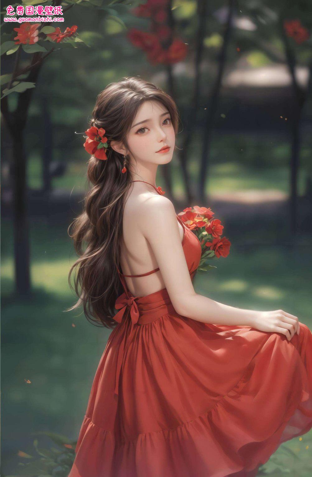 AICG免费壁纸秀：火灵儿超清4k动漫pc桌面壁纸集锦