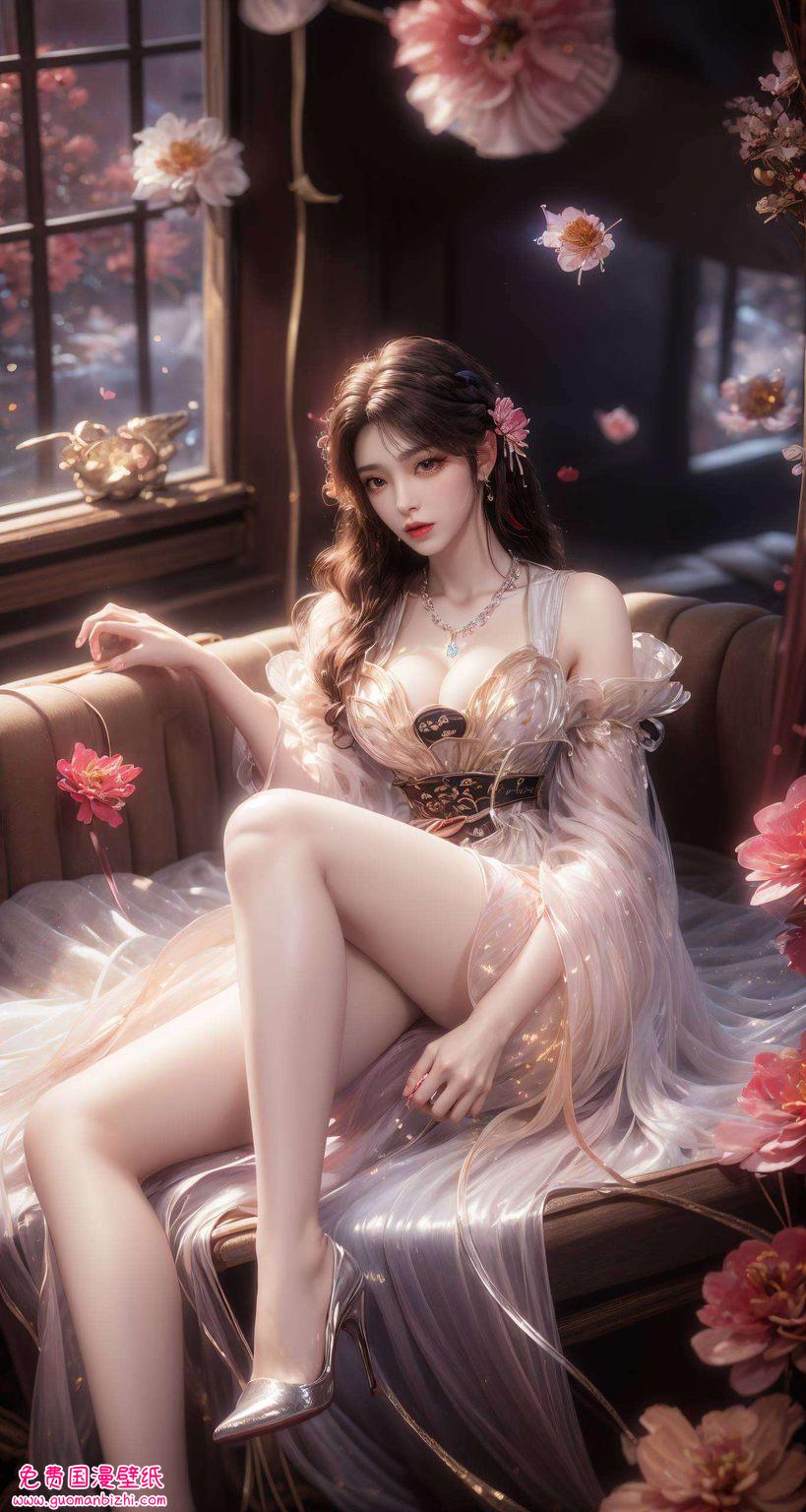 AI创作壁纸集：火灵儿平板动画壁纸，护眼新体验