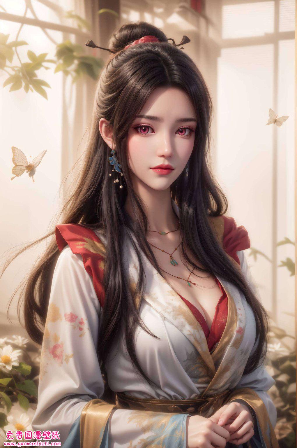 元尊手游夭夭角色风采：AI范例壁纸，免费分享，苹果桌面必备