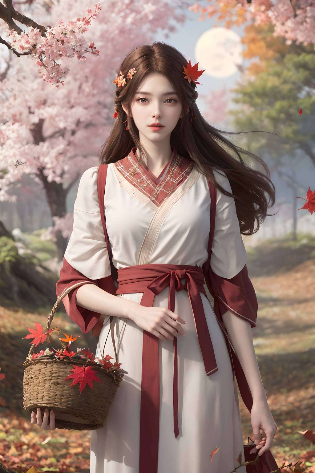 火灵儿石昊电脑AI图片壁纸，精细角色iPhone动画壁纸集