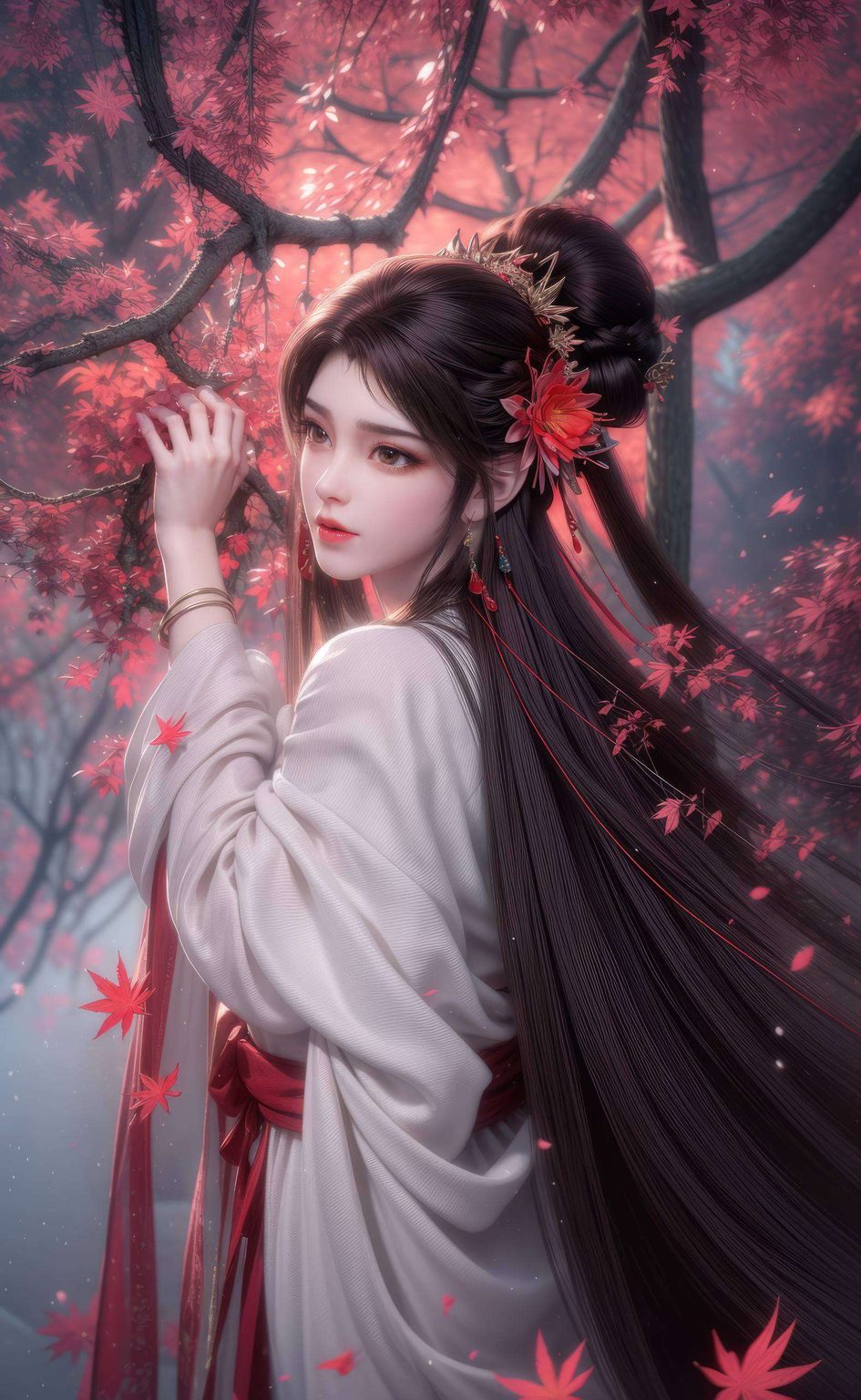 火灵儿长大高清动态壁纸：AI范例动漫壁纸，iPhone桌面背景新选择