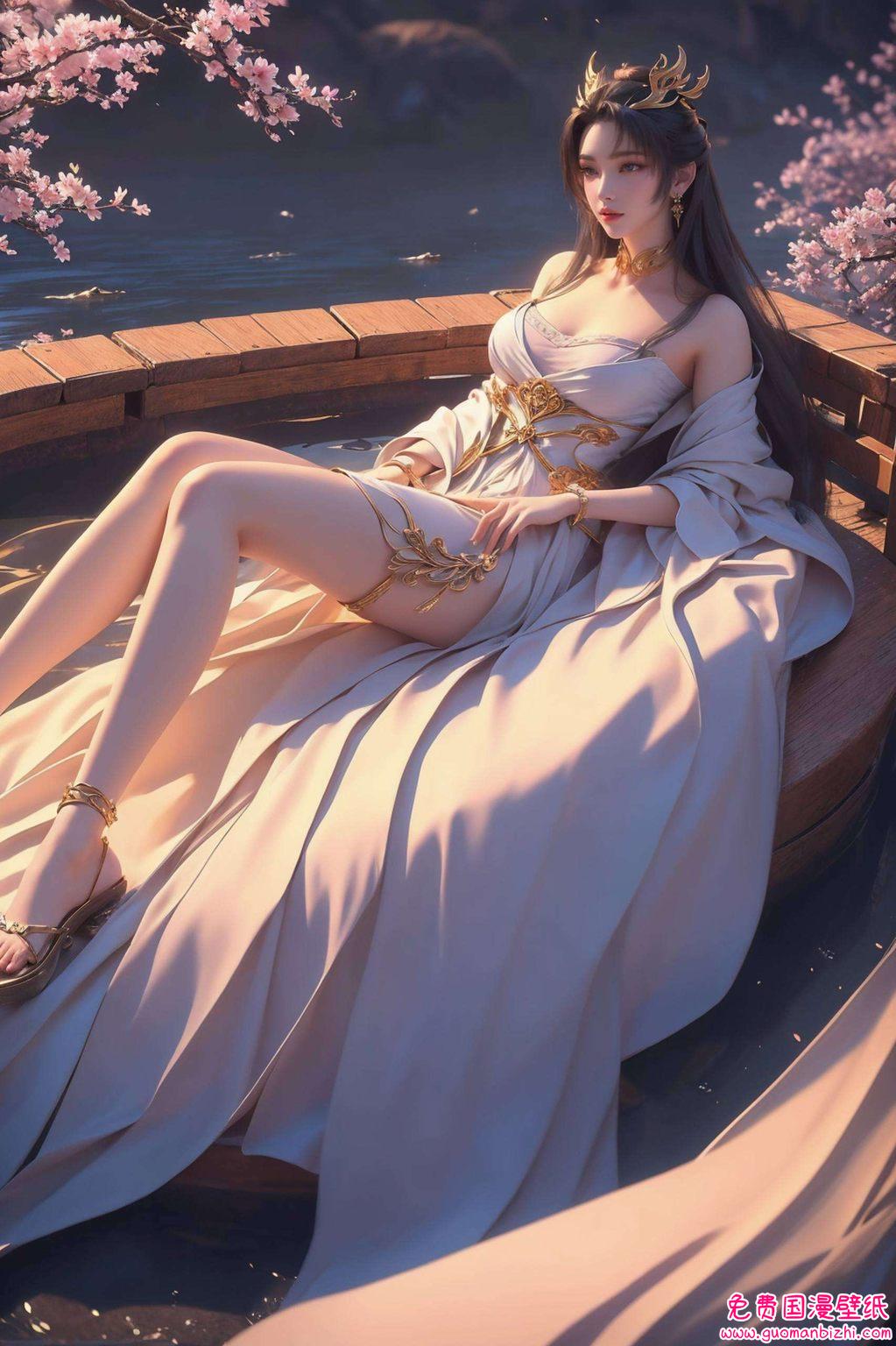 天狐仙子竖屏壁纸高清AI生成素材，动漫壁纸iPhone墙纸精选集。