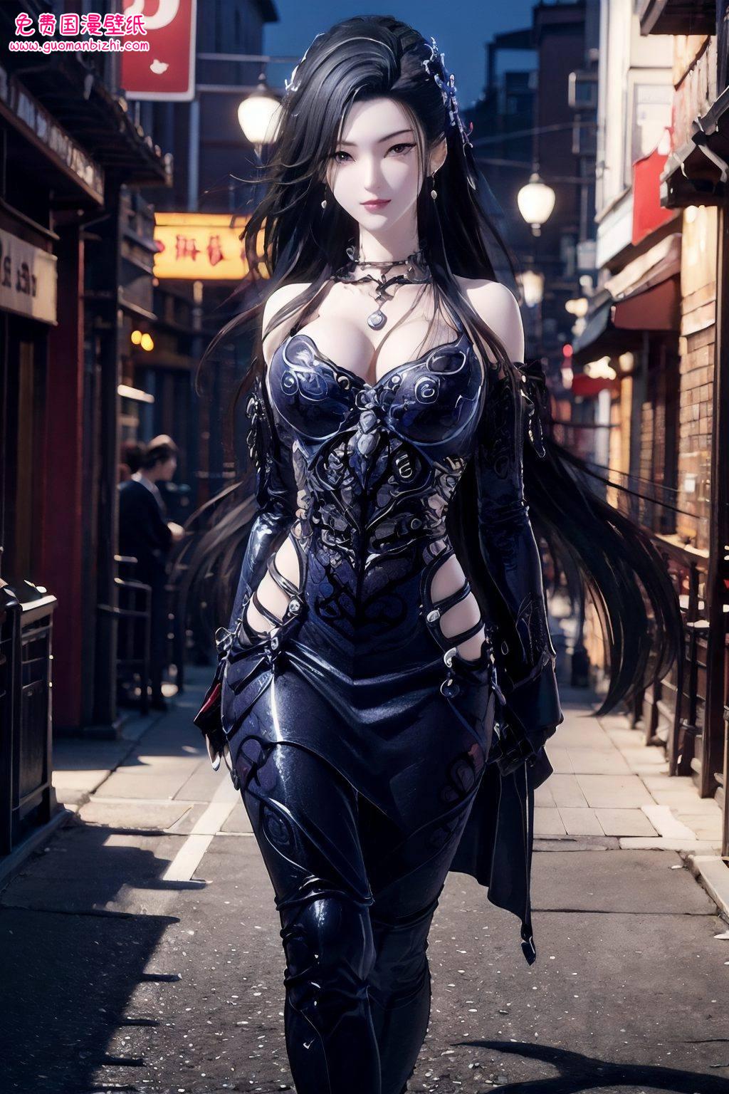 AI图片免费壁纸秀：PC版潮女妖大图可爱壁纸集