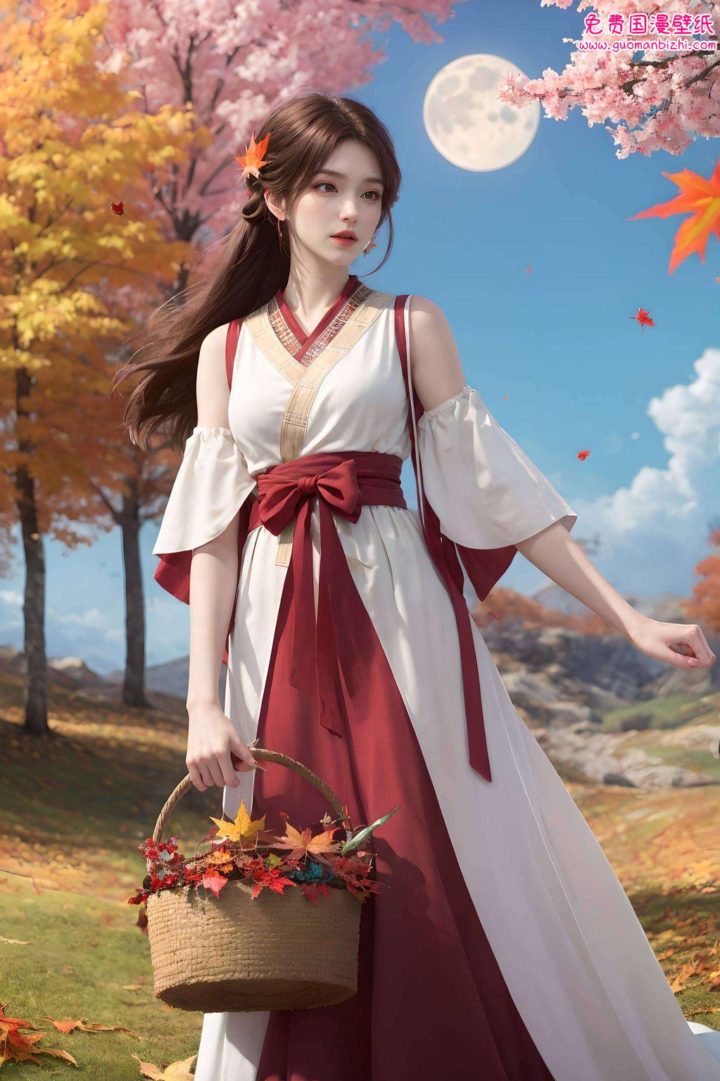 荒天帝与火灵儿：AI创作精细角色，苹果桌面壁纸之美