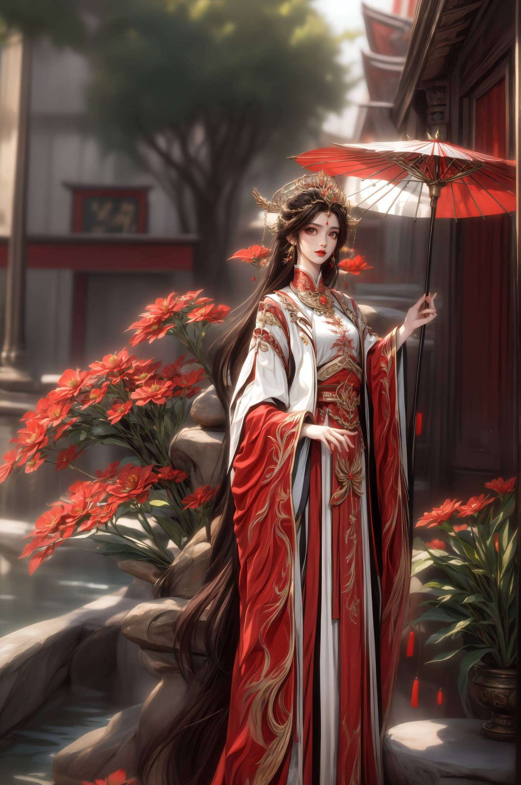 火灵儿背景壁纸图片高清——AI素材游戏壁纸，iPad桌面主题精选集