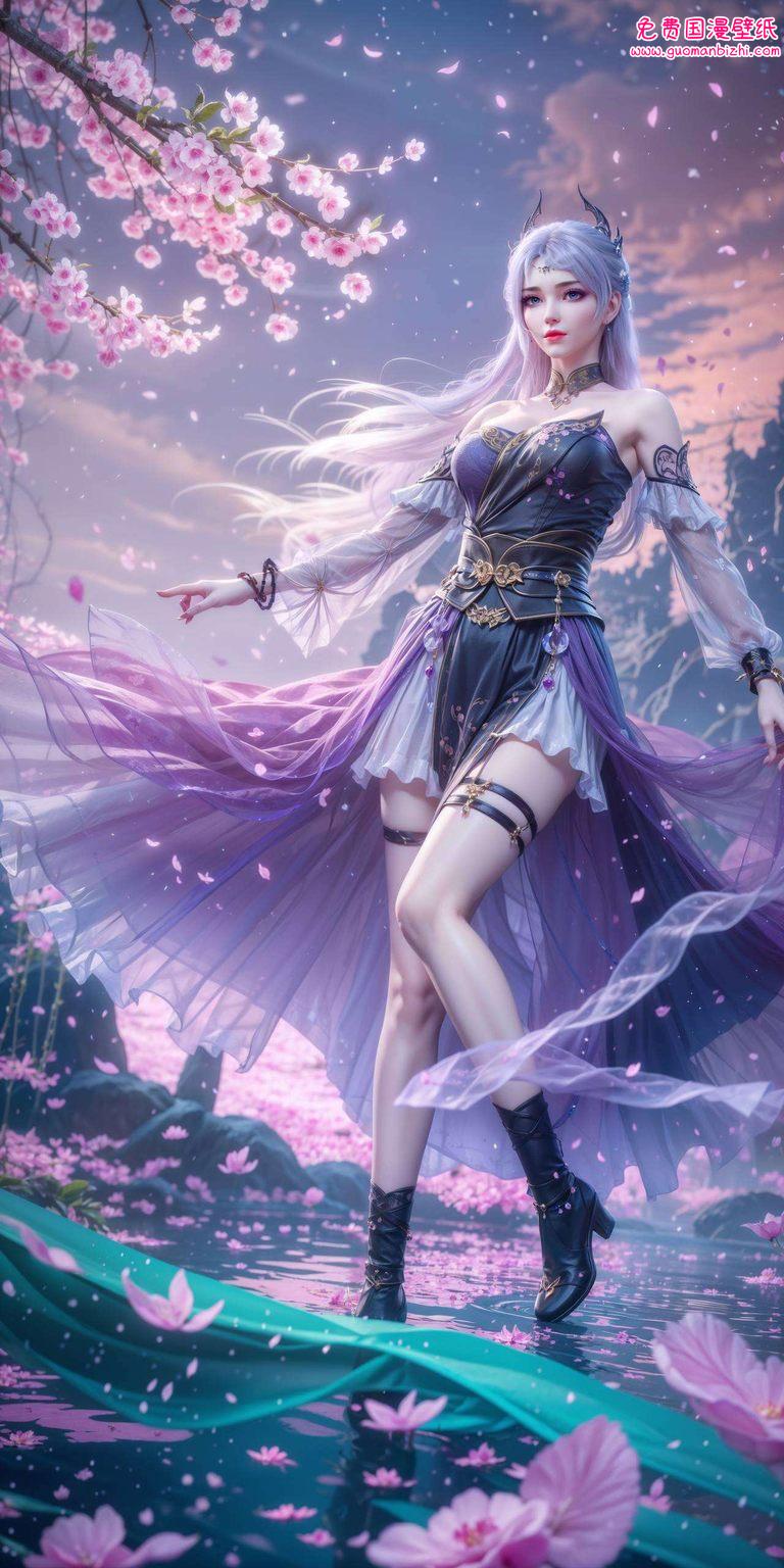 洛千璃风格AI绘画：免费壁纸下载，Win10专属桌面装饰图集