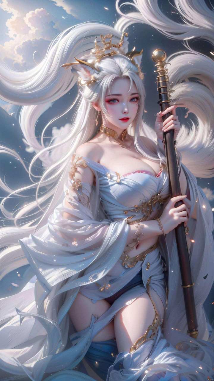 天狐仙子动漫壁纸竖屏：完美像素平板桌面壁纸精选